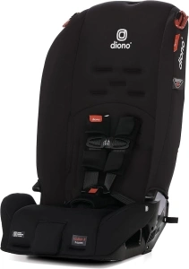 Diono Radian 3R, 3-in-1 Convertible Car Seat, Rear Facing & Forward Facing, 10 Years 1 Car Seat, Slim Fit 3 Across, Black Jet