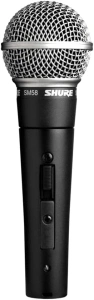 Shure SM58S Cardioid Dynamic Vocal Microphone with On/Off Switch,Black,4.90 x 3.30 x 10.30