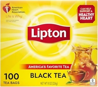 Lipton Black Tea Bags, Hot or Iced tea bags, 100 Total Count