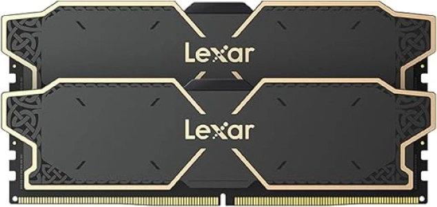 Lexar THOR 32GB (2x16GB) DDR5 RAM 6000MT/s CL32 1.3V Desktop Memory with Heatsink, AMD Expo and Intel XMP 3.0 (Black) LD5U16G60C32LG-RUD