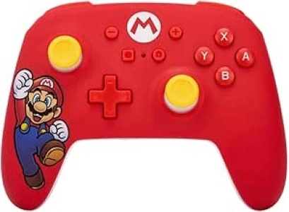 PowerA Wireless Controller for Nintendo Switch, Nintendo Switch OLED - Mario Joy (Officially Licensed)