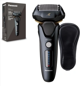 Panasonic ARC5 Electric Razor for Men with Pop-up Trimmer, Wet Dry 5-Blade Electric Shaver with Intelligent Shave Sensor and 16D Flexible Pivoting Head - ES-LV67-K (Black)