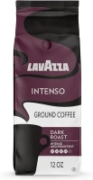 Lavazza Intenso Ground Coffee Blend, 12-Ounce Bag, Non-GMO, Full-bodied dark roast with flavor notes of Chocolate for a bold - Packaging May Vary