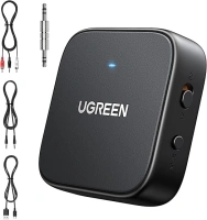 UGREEN Bluetooth 5.2 Transmitter For TV, Dual Pair Wireless Bluetooth Transmitter Receiver compatible with Airpods Earbuds Speaker, Bluetooth Headphone Adapter For Airplane, TV Audio, PC, MP3, and Gym