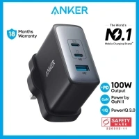 Anker Charger 736 Powerport 100W Charger USB Charger Gan Charger USB C Charger Adapter Travel Adapter Multi Plug (A2145)