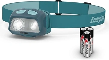 Energizer HDL40 LED Headlamp, 500 Lumen, IPX7 Waterproof, Multi-Colored Headlamp, Hands-Free Light, Batteries Included