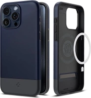 Spigen Compatible for iPhone 15 Pro Max Case Style Armor Mag Fit - Midnight Indigo