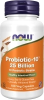 NOW Supplements, Probiotic-10, 25 Billion, with 10 Probiotic Strains, Dairy, Soy and Gluten Free, Strain Verified, 100 Veg Capsules